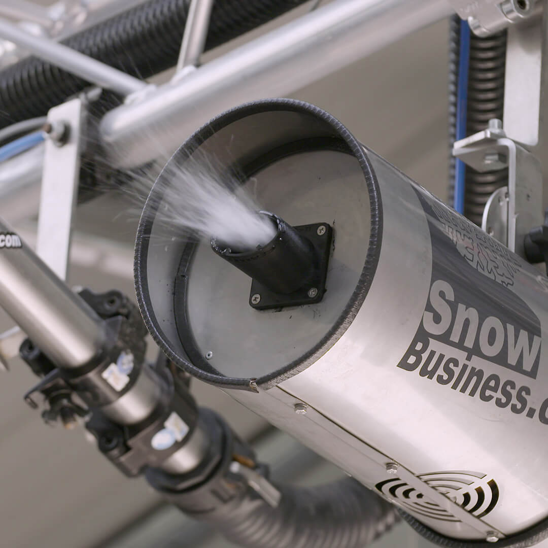 3D printed part in use on a snow machine