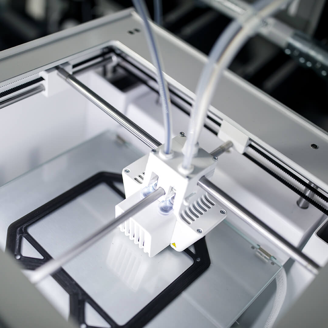 The 3D printing process up close