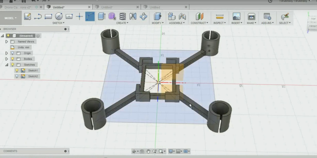 Designing a micro quad with Fusion 360