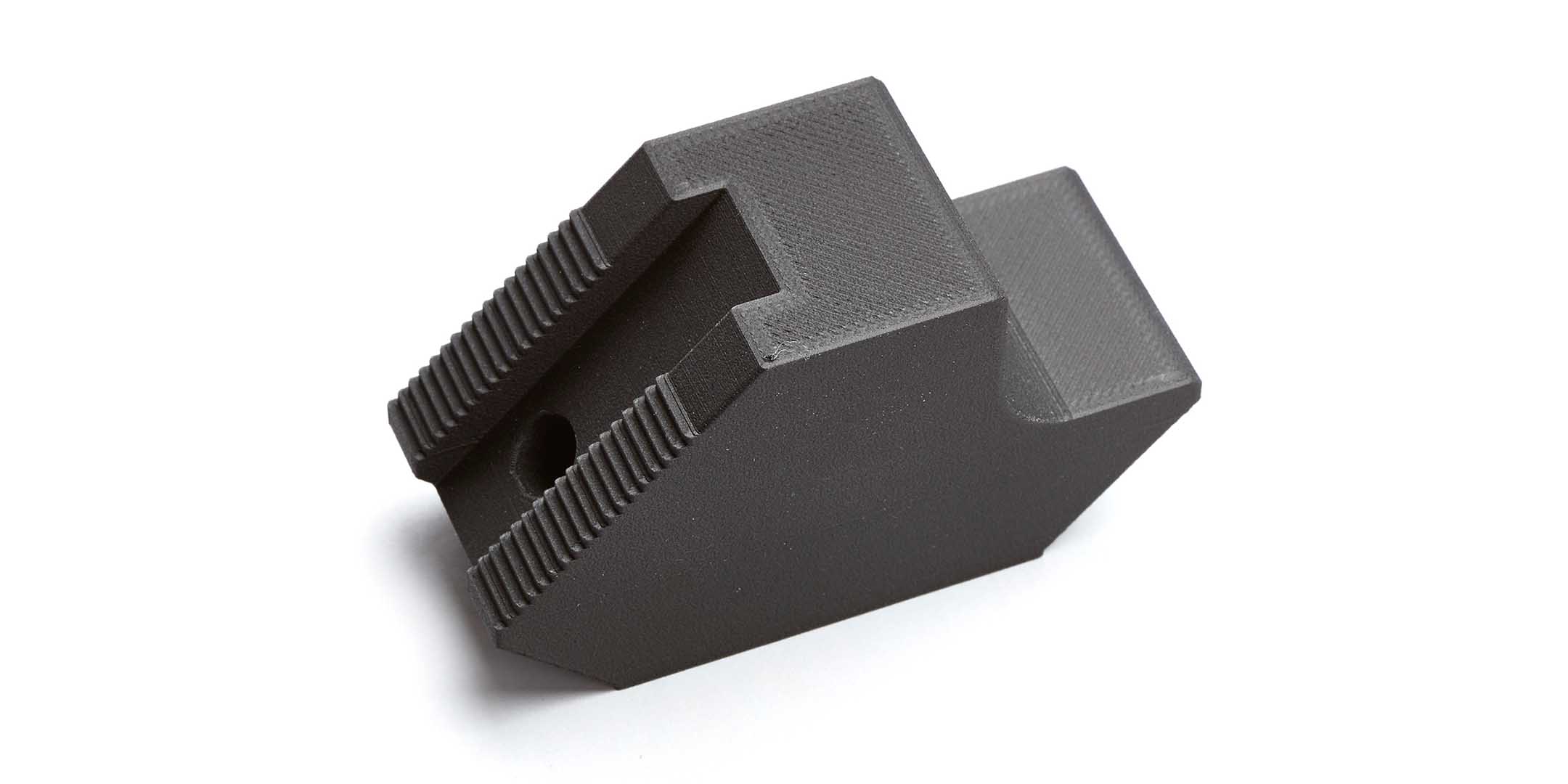 A 3D printed gripper finger part