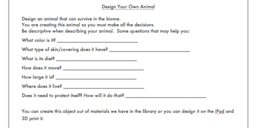 design your own animal