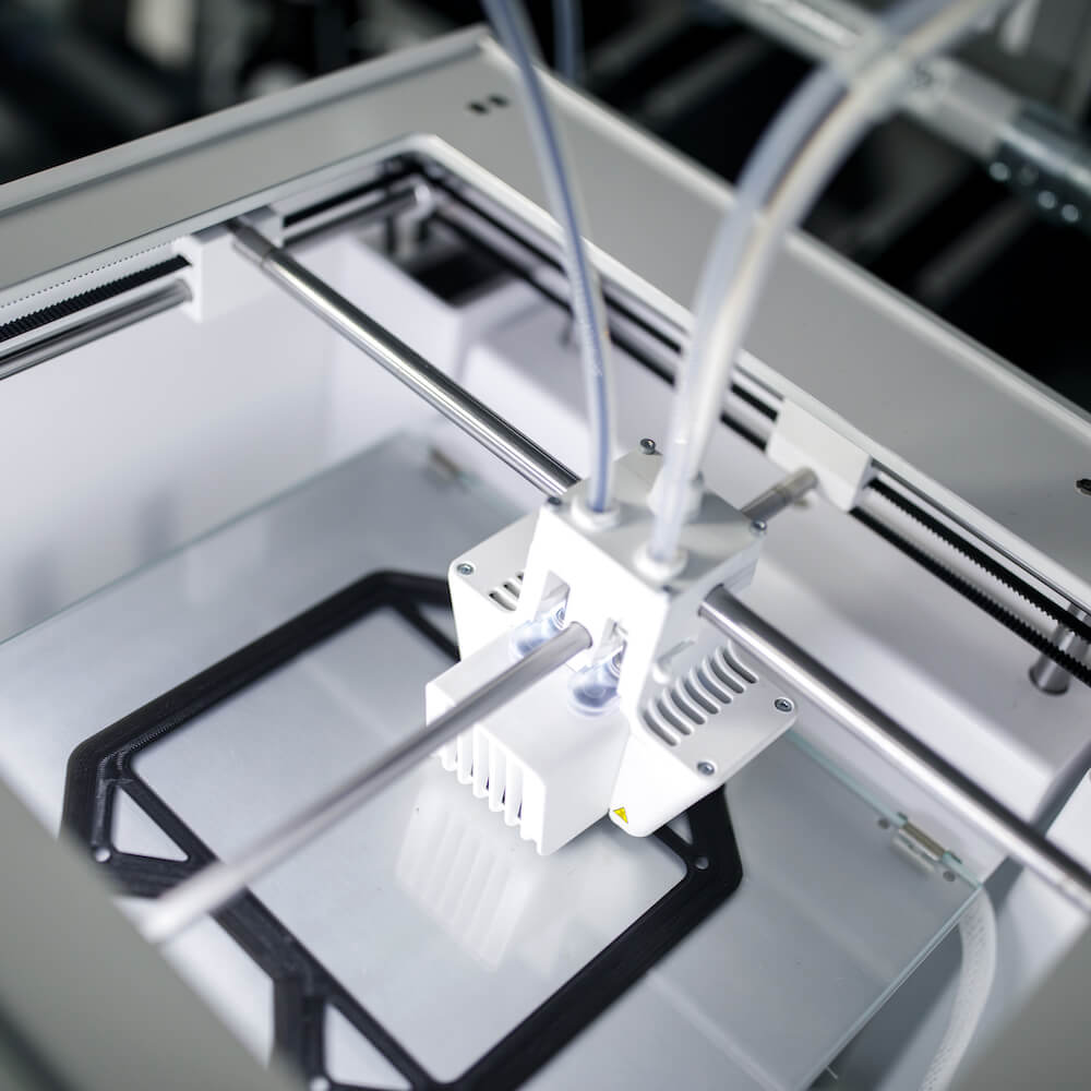 Ultimaker 3D printer in operation