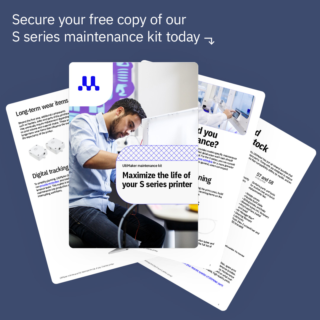 UltiMaker maintenance kit: Maximize the life of your S series